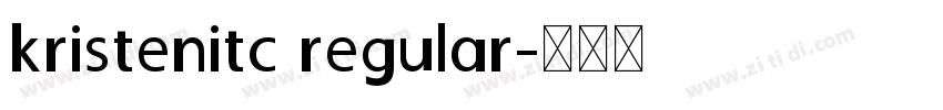 kristenitc regular字体转换